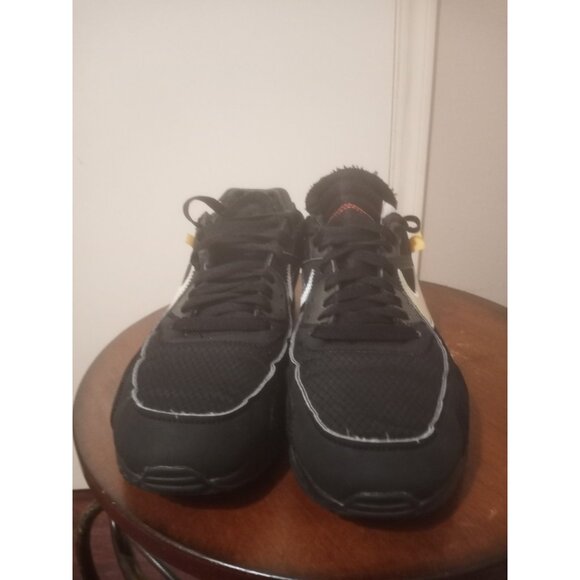 Nike Air Max 90 OFF-WHITE Black 2019 Size 9.5 Pre-Owned AA7293-001 - Picture 6 of 15